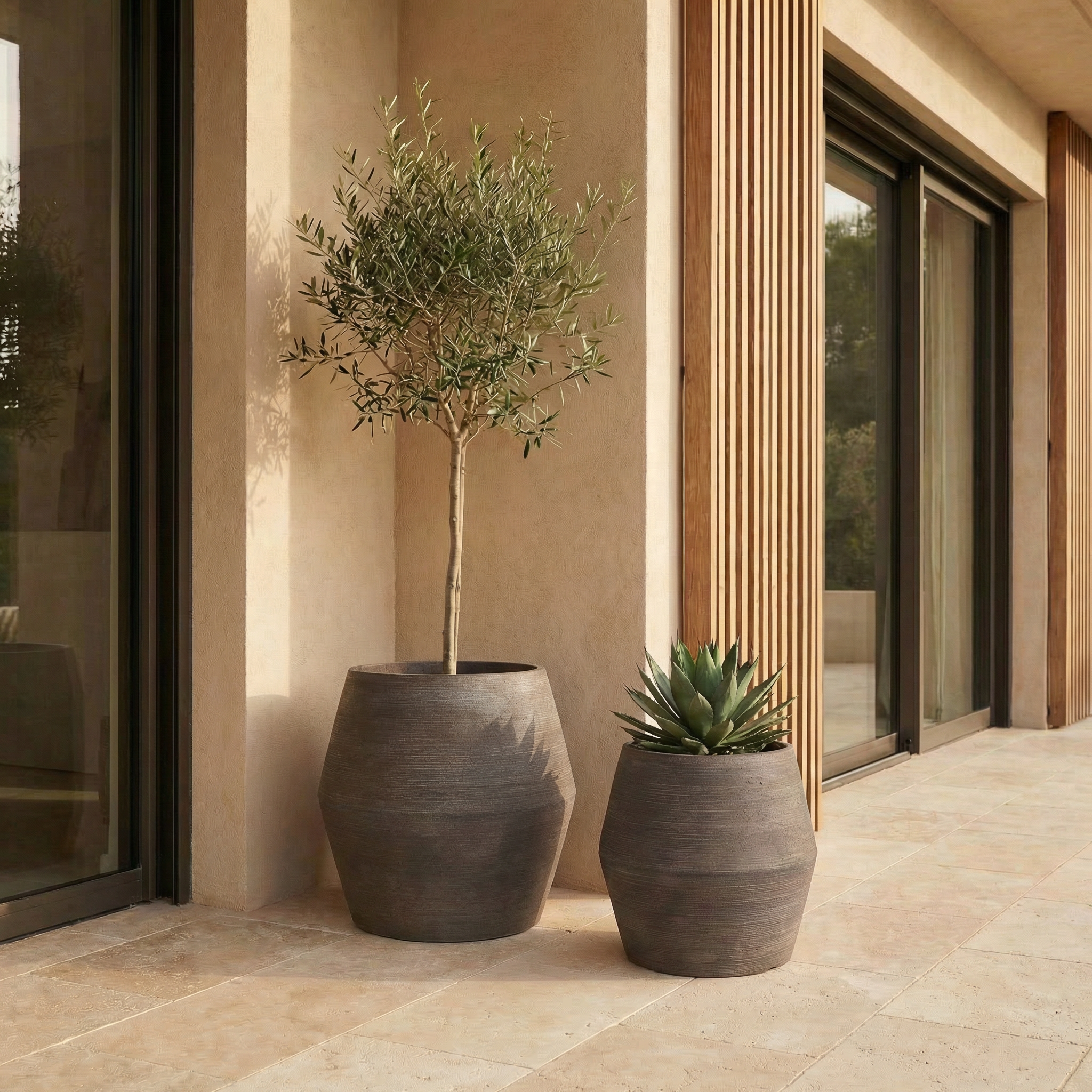 sia-deco-antica-zen-cache-pot-43-cm-marron-fonc image 2