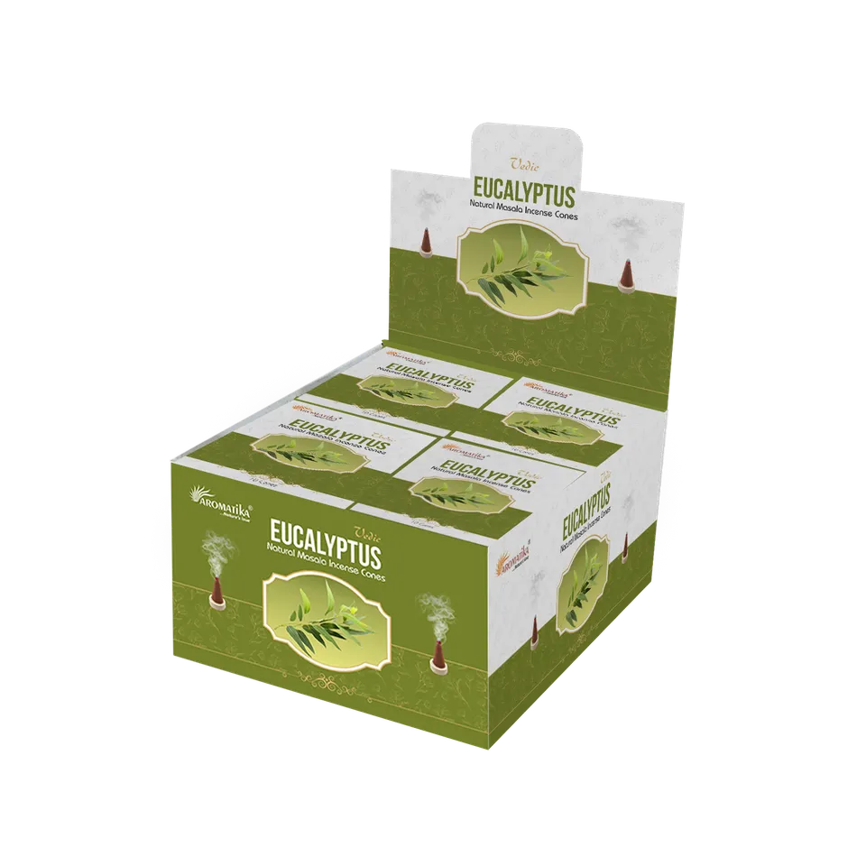 aromatika-vedic-eucalyptus-c-nes-d-encens-120-c-nes-frais image 1