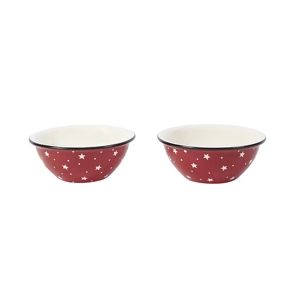 sia-alba-holly-bols-c-ramique-rouge-6-cm-lot-de-2-toile image 1