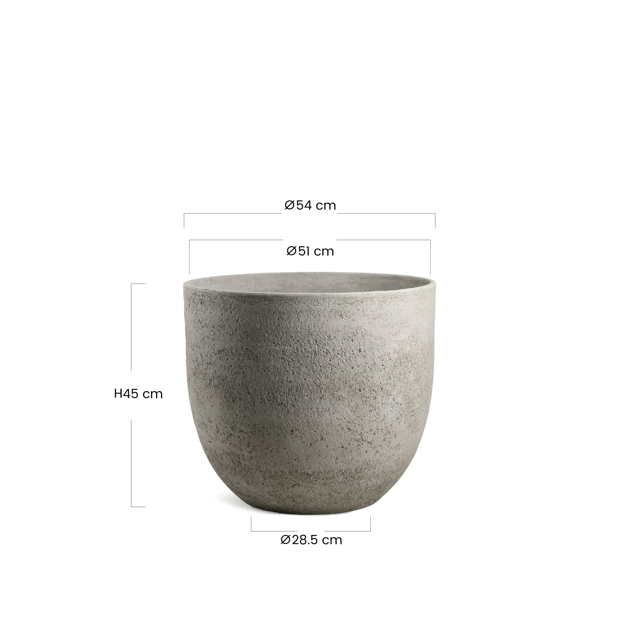 sia-terra-cache-pot-arrondi-gris-clair-45-cm-fibre-ciment image 5