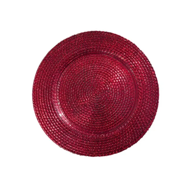 sia-deco-alba-assiette-pr-sentation-rouge-33-cm image 1