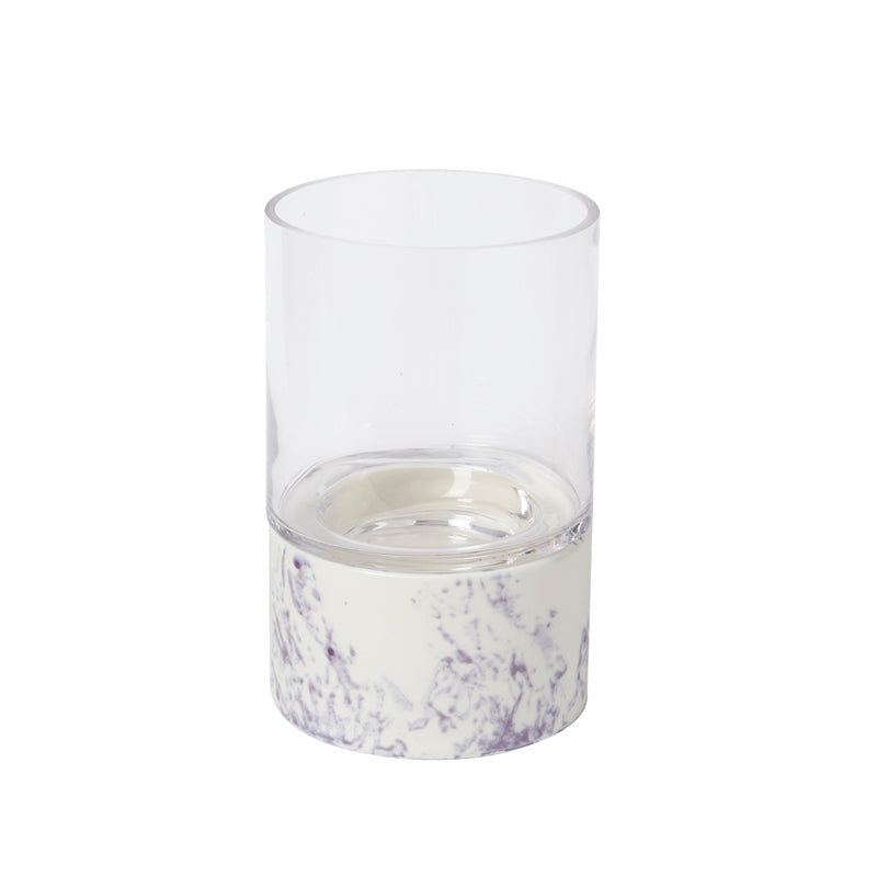 sia-nora-porte-bougie-blanc-effet-marbre-23-cm image 2