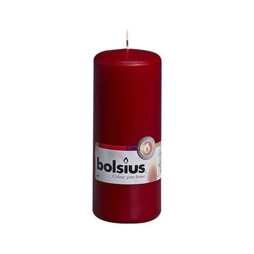 bolsius-bougies-piliers-bordeaux-150x58-mm-lot-de-10-42h image 1