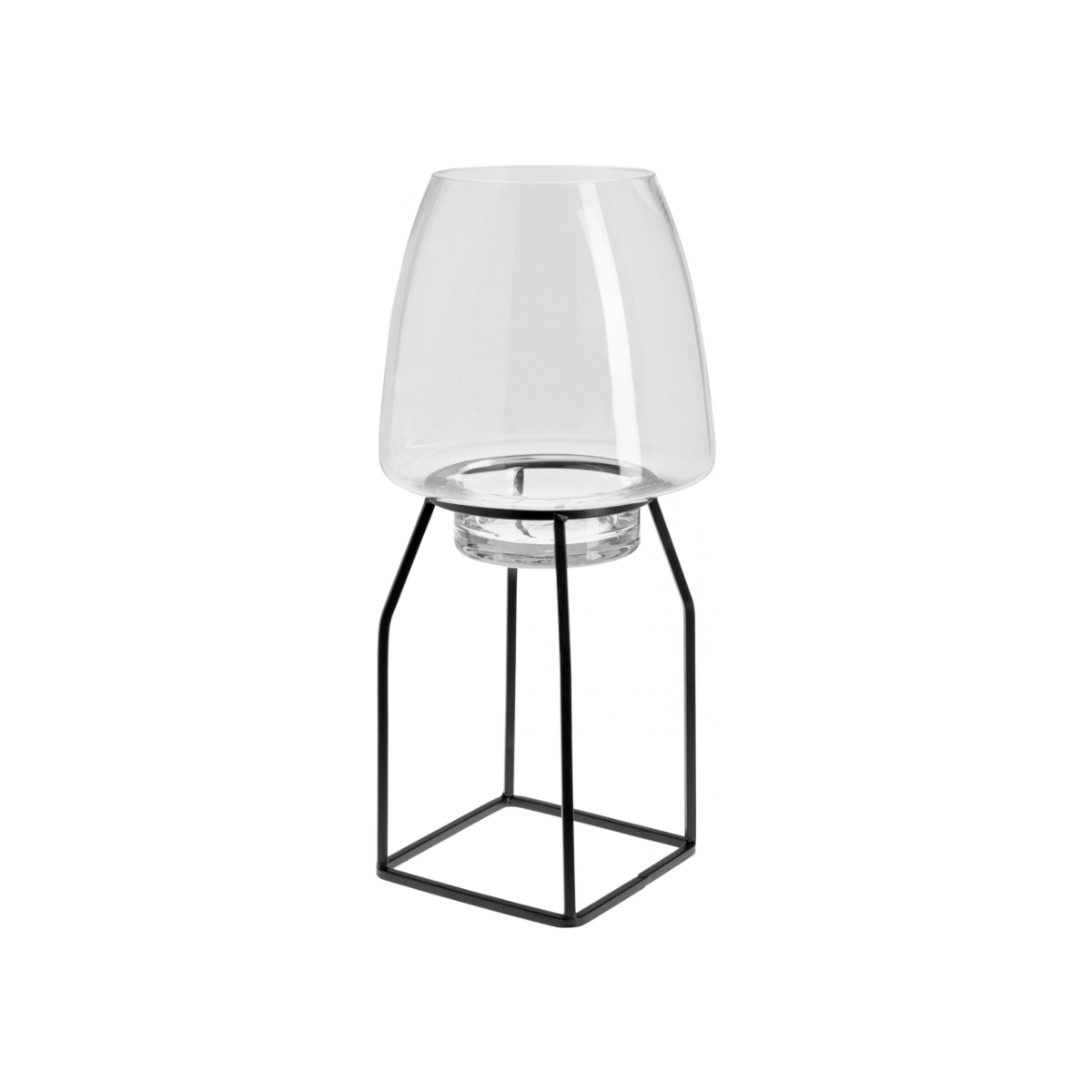 sia-nora-soaz-40-cm-photophore-verre-transparent-noir image 2