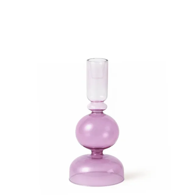 sia-nora-bougeoir-sunrise-25-cm-verre-mauve image 1