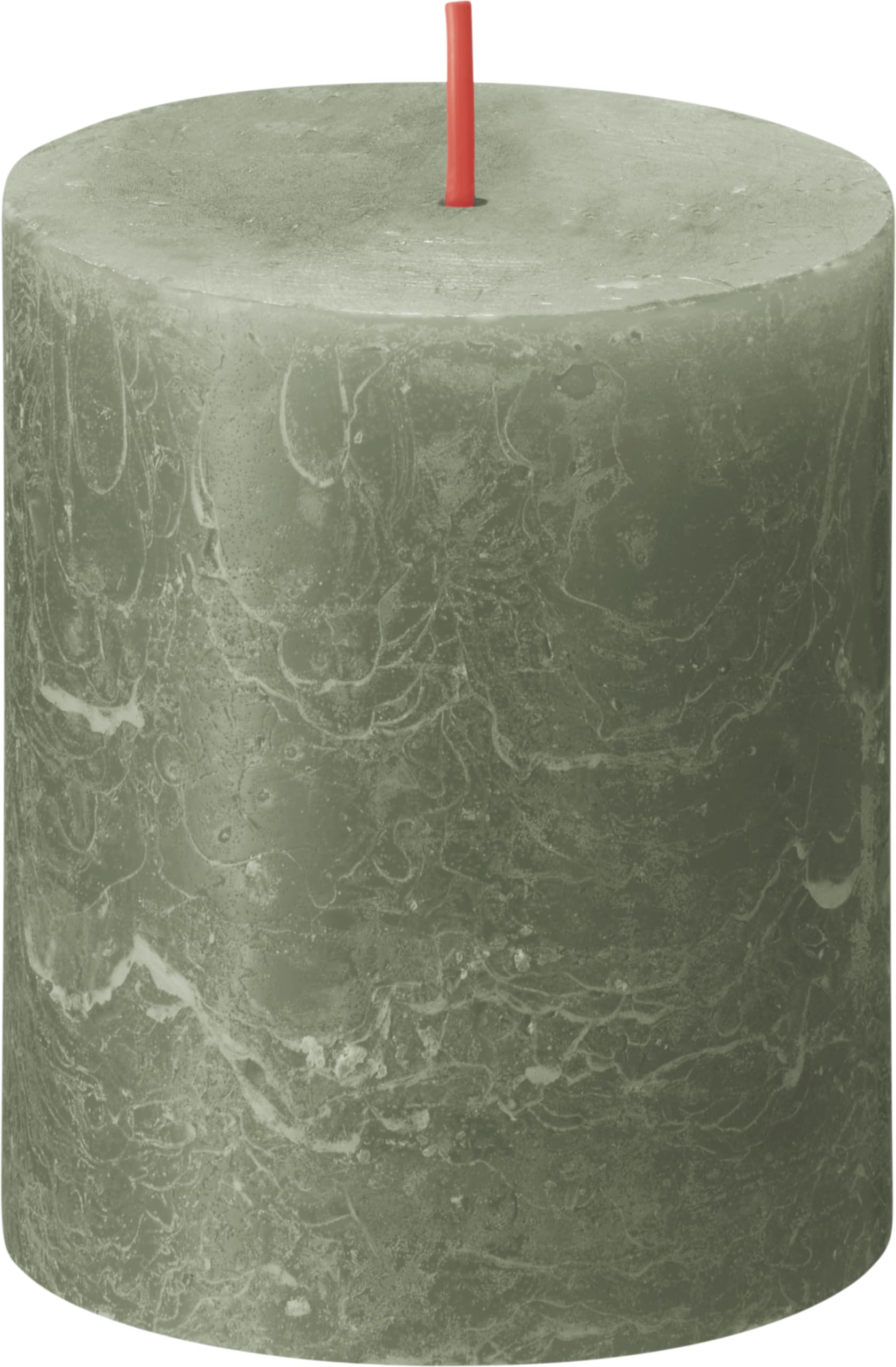 bolsius-bougies-rustiques-pilier-8x7-cm-vert-olive image 2