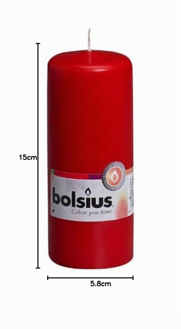 bolsius-bougies-piliers-10-piliers-rouges-15x6-cm-42h image 4