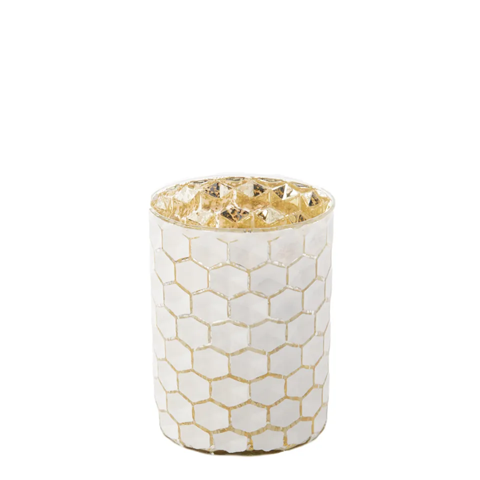 sia-deco-nora-photophore-maia-verre-blanc-dor-13-cm image 1