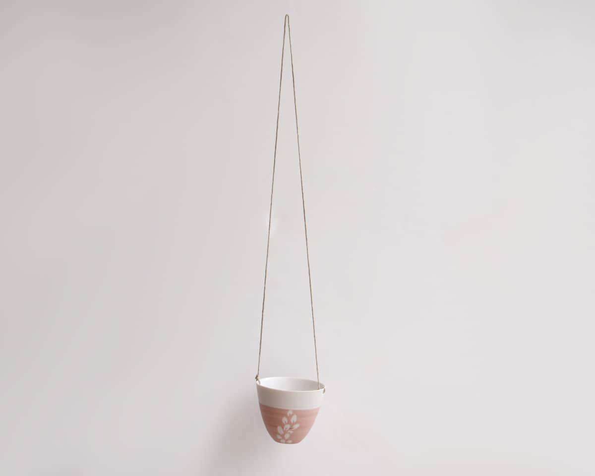 am-cla-pots-cache-pots-pot-porcelaine-rose-floral-suspendu image 4