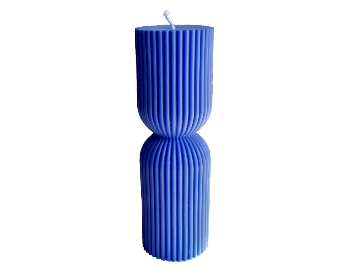 am-cla-colonne-bleue-bougie-d-corative-bleue-17-5-cm-cire-v-g-tale image 7