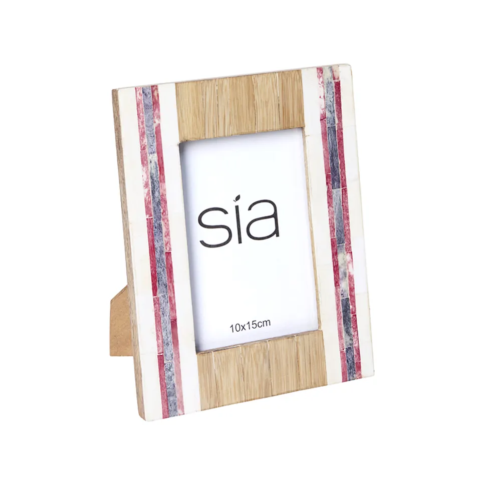 sia-deco-victoria-boston-cadre-photo-blanc-21-cm-bois-manguier image 1