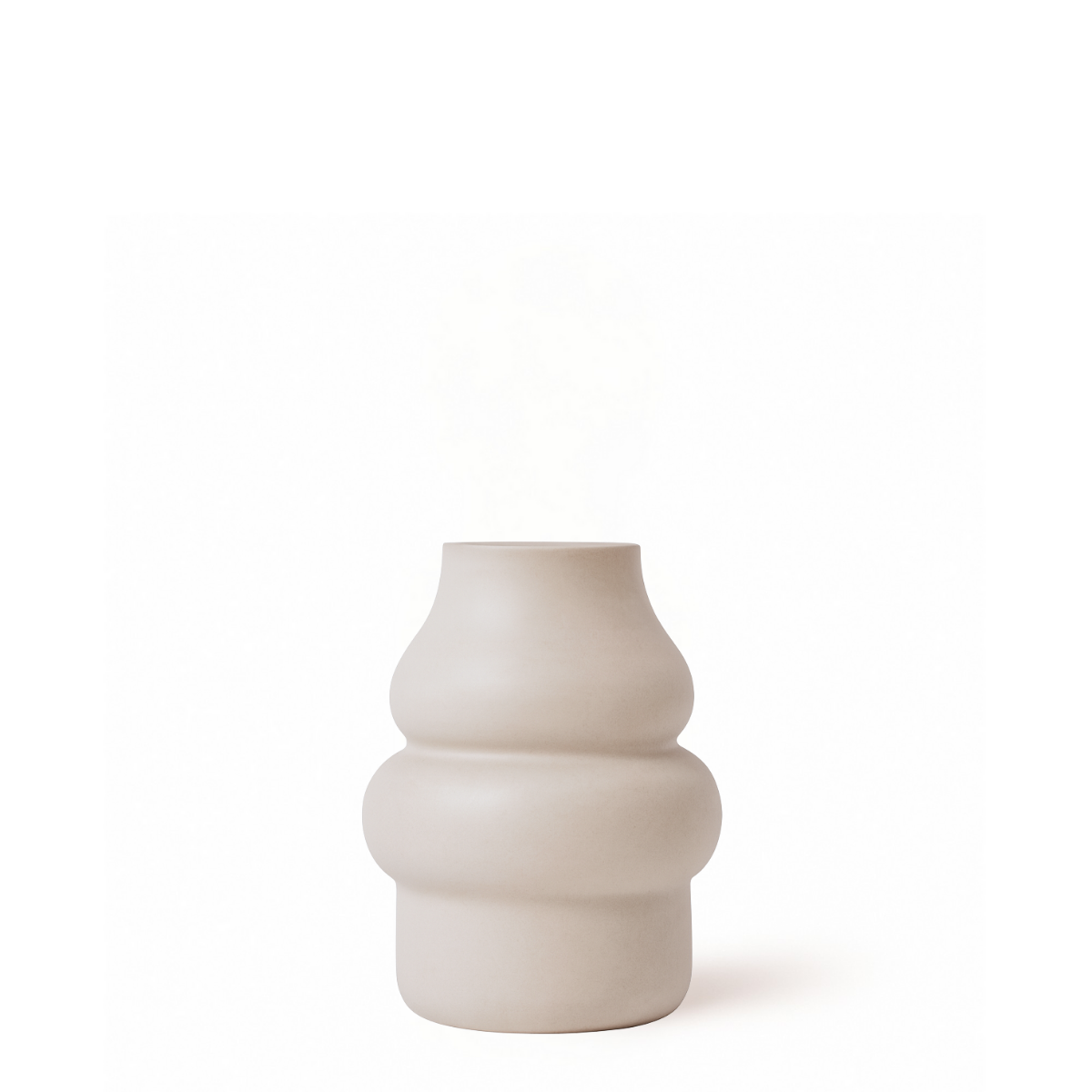 sia-antica-vase-chrysalide-21-cm-blanc-en-verre-mat image 1