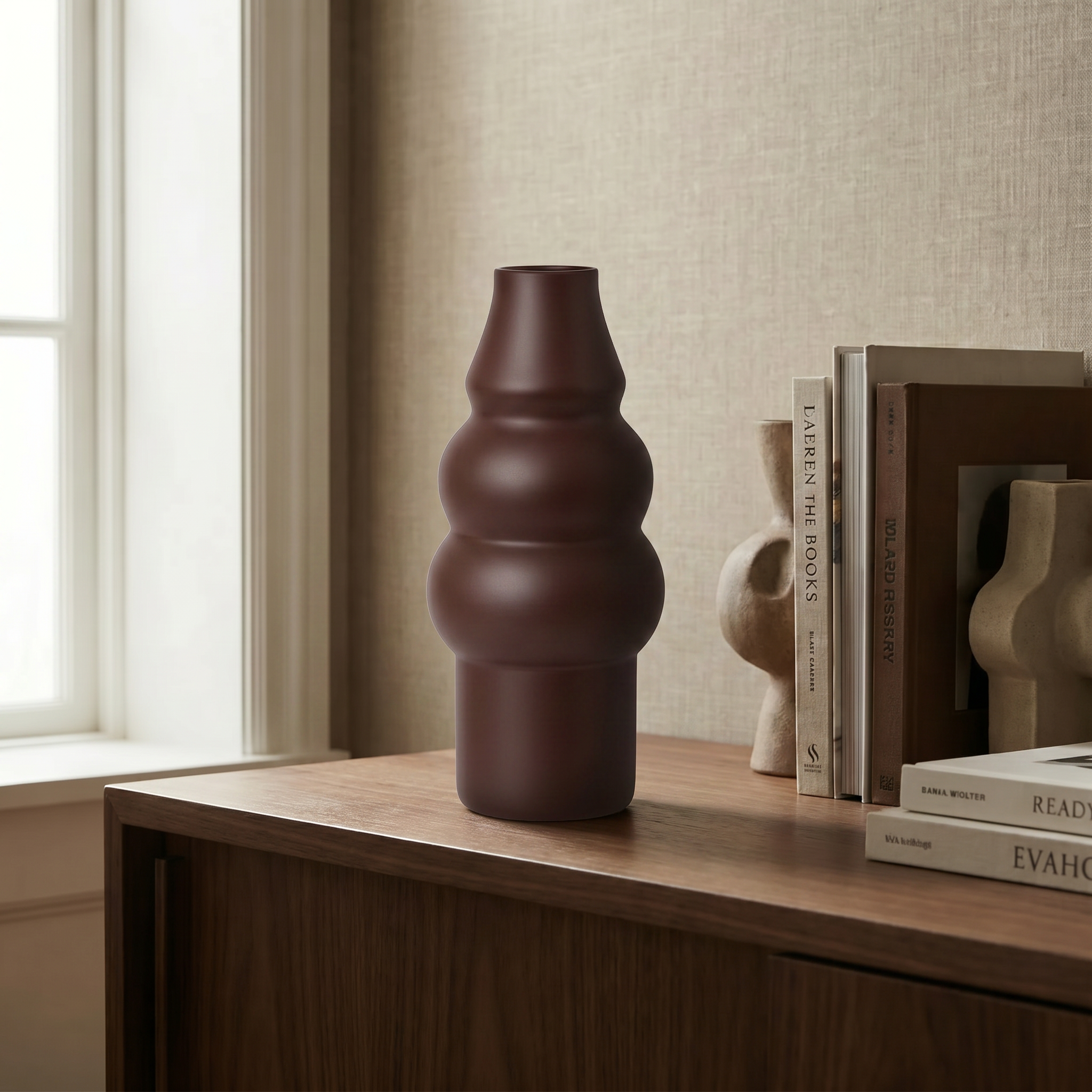 sia-deco-antica-vase-verre-chrysalide-36-cm-marron image 2