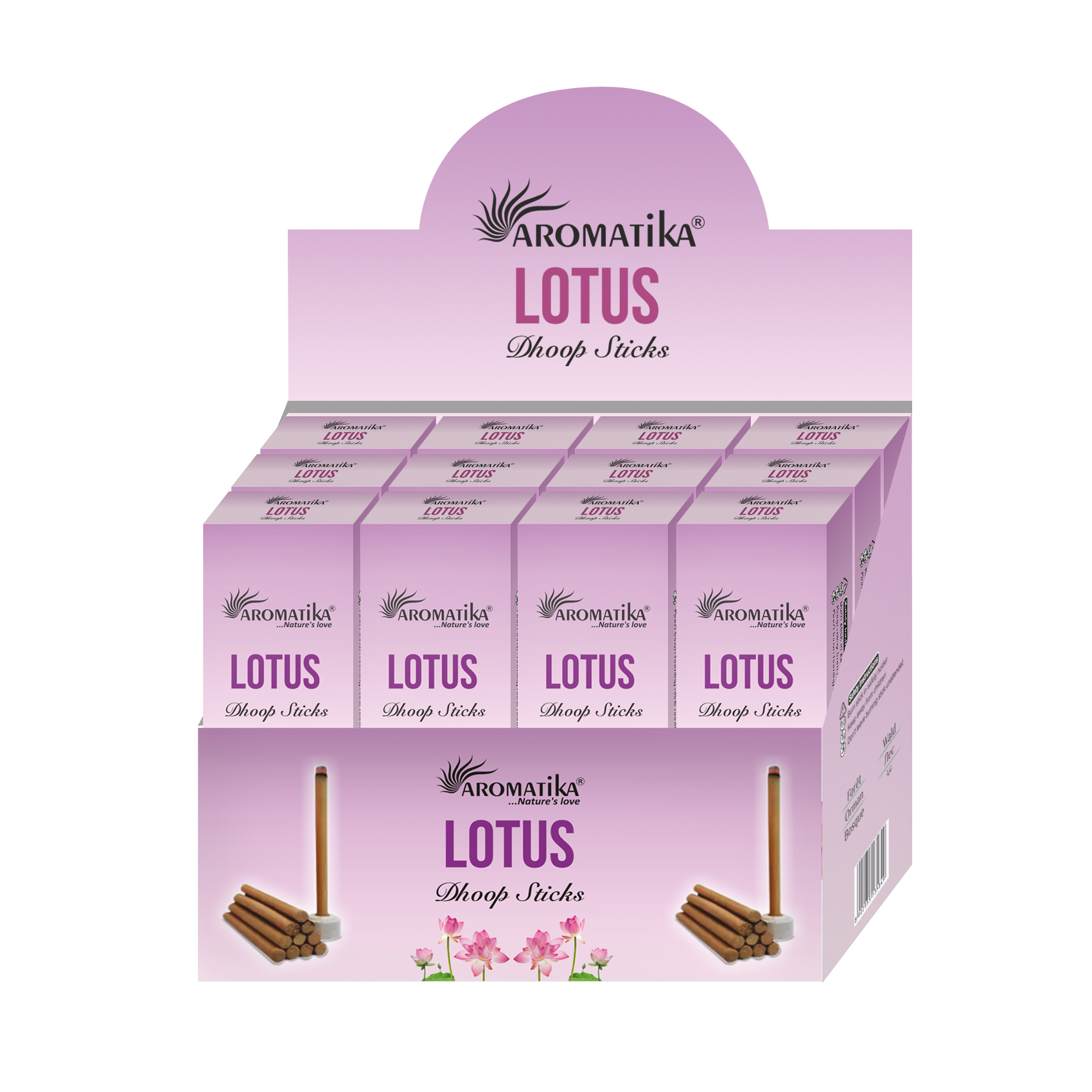 aromatika-dhoop-sticks-lotus-b-tonnets-encens-x120-floral image 1