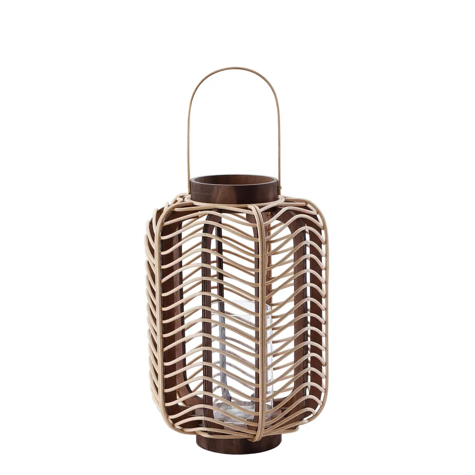 sia-deco-nora-nella-lanterne-rotin-bois-clair-60-cm image 1