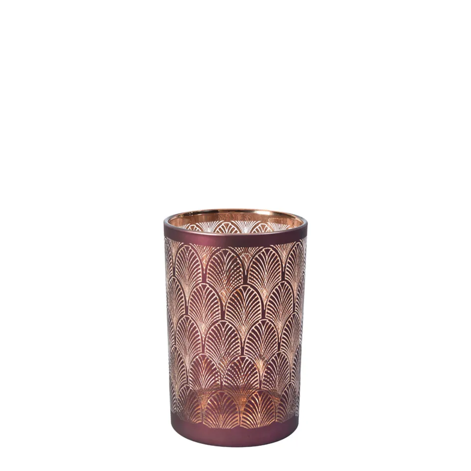 sia-deco-nora-boudoir-18-cm-photophore-bordeaux-dor image 1