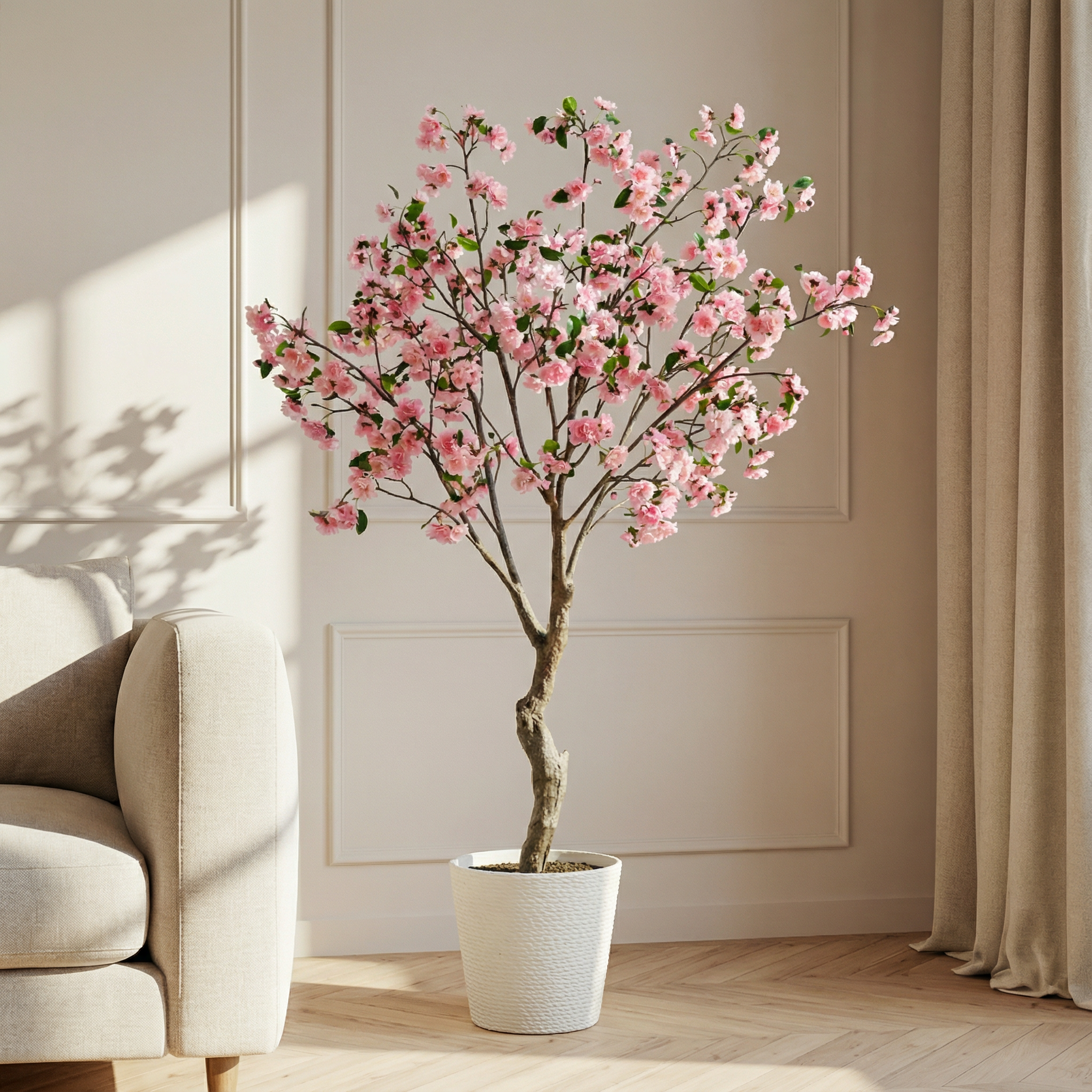 sia-deco-noah-cerisier-en-fleurs-pot-rose-210-cm image 3