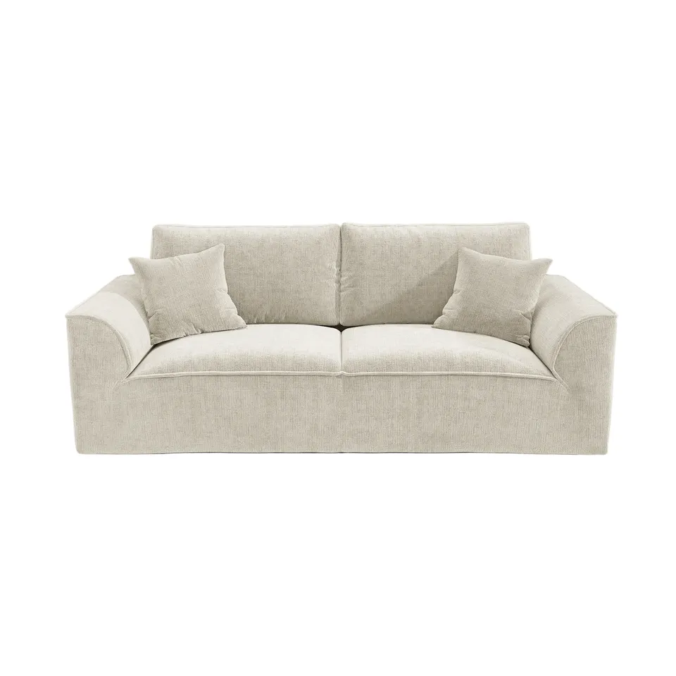 sia-deco-haussmann-canap-pure-3-places-cr-me-velours-chenill image 1
