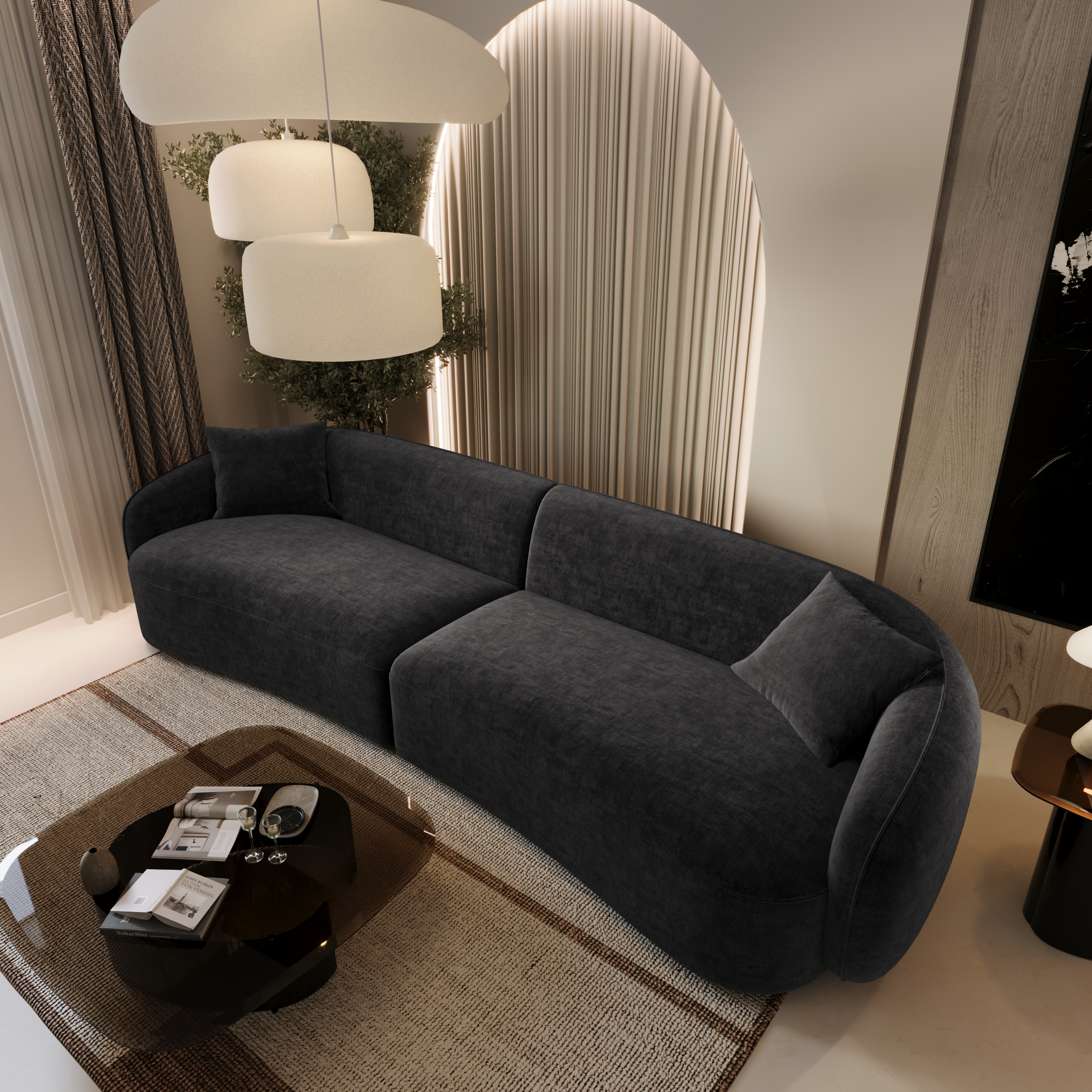 sia-haussmann-c-line-canap-4-places-droit-design-arrondi image 2