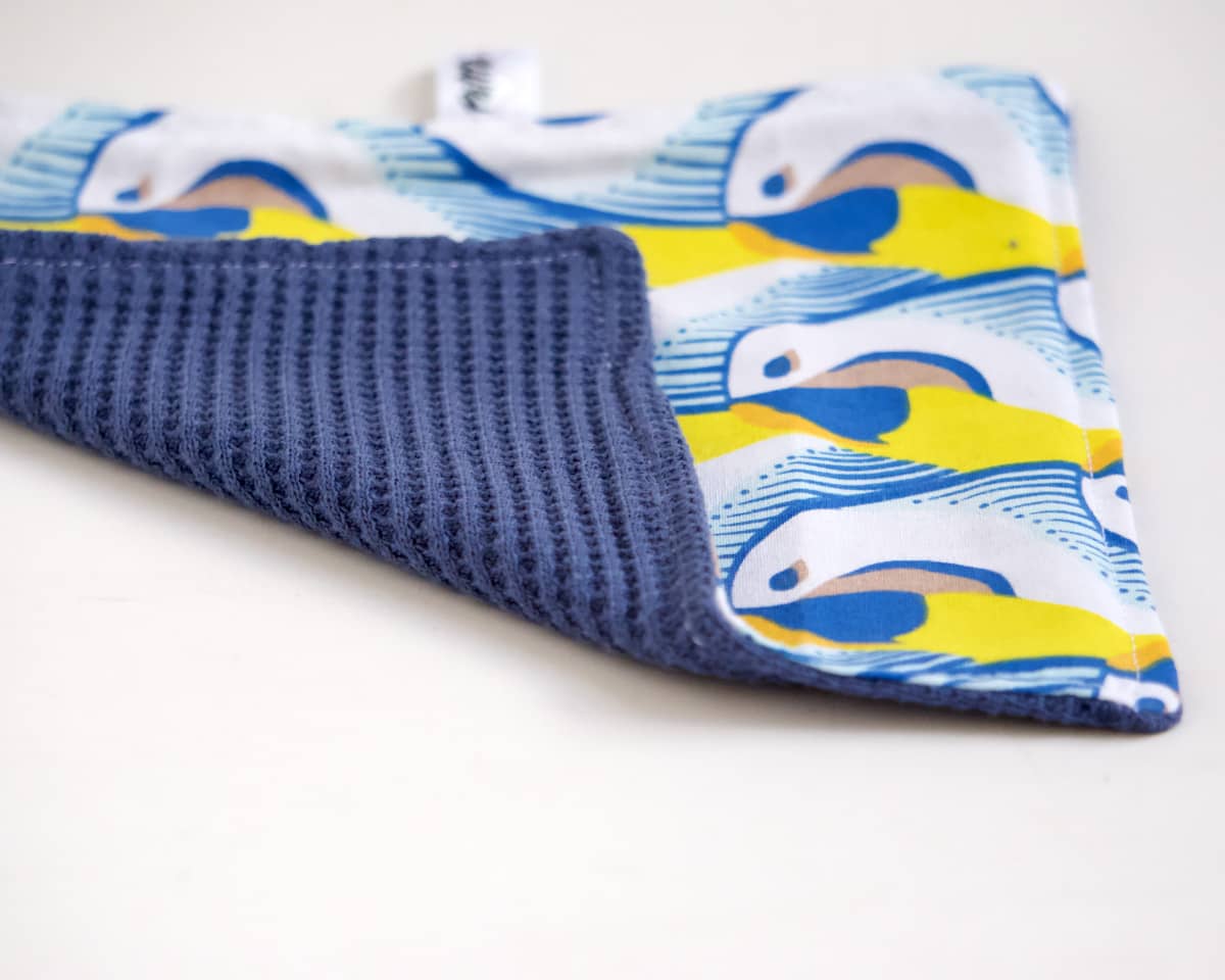 am-cla-serviettes-de-table-coton-perroquets-jaune-bleu-lot-de-4 image 3