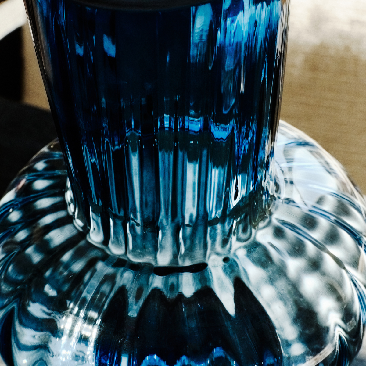 sia-deco-antica-bubble-31-cm-vase-bleu-ondul image 3