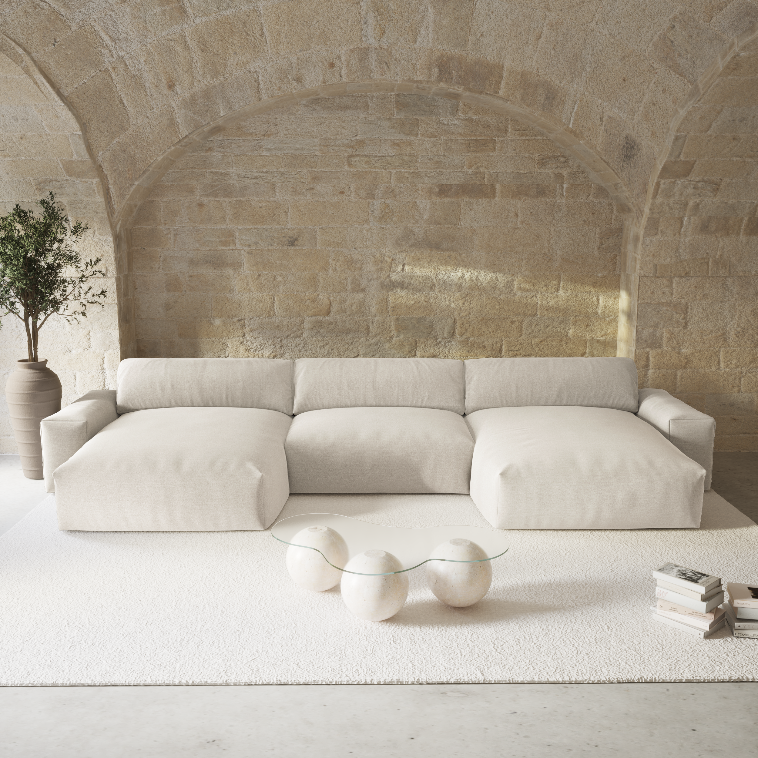 sia-deco-bliss-canap-panoramique-beige-5-places image 2