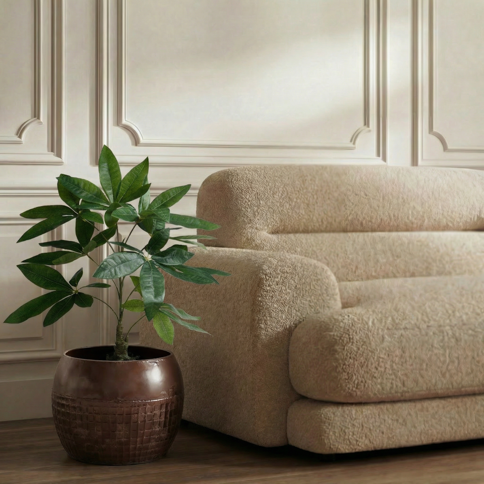 sia-deco-noah-pachira-artificiel-en-pot-vert-52-cm image 2