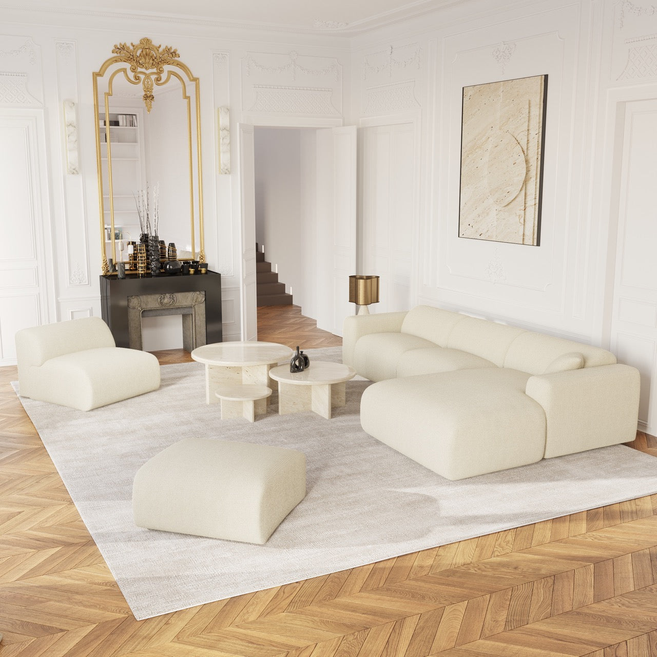 sia-deco-myra-canap-grand-angle-droit-cr-me-5-places image 2