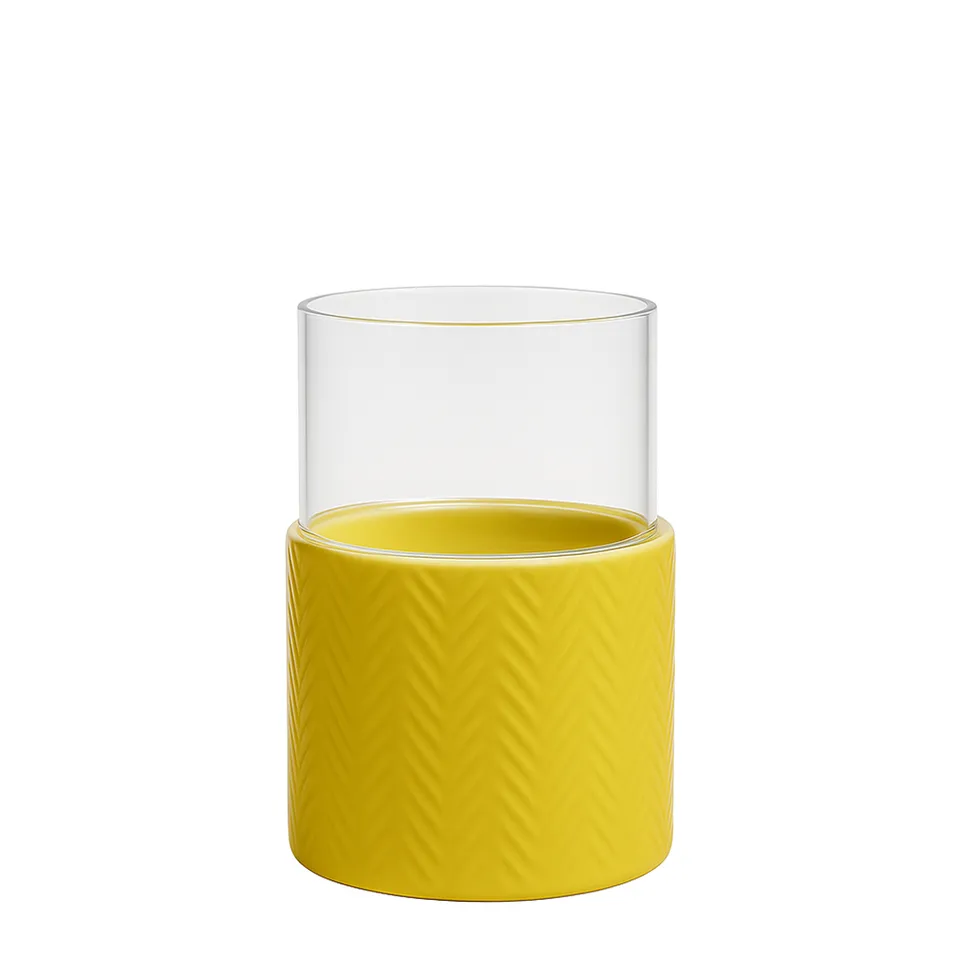 sia-nora-totem-porte-bougie-photophore-jaune-19-cm image 1