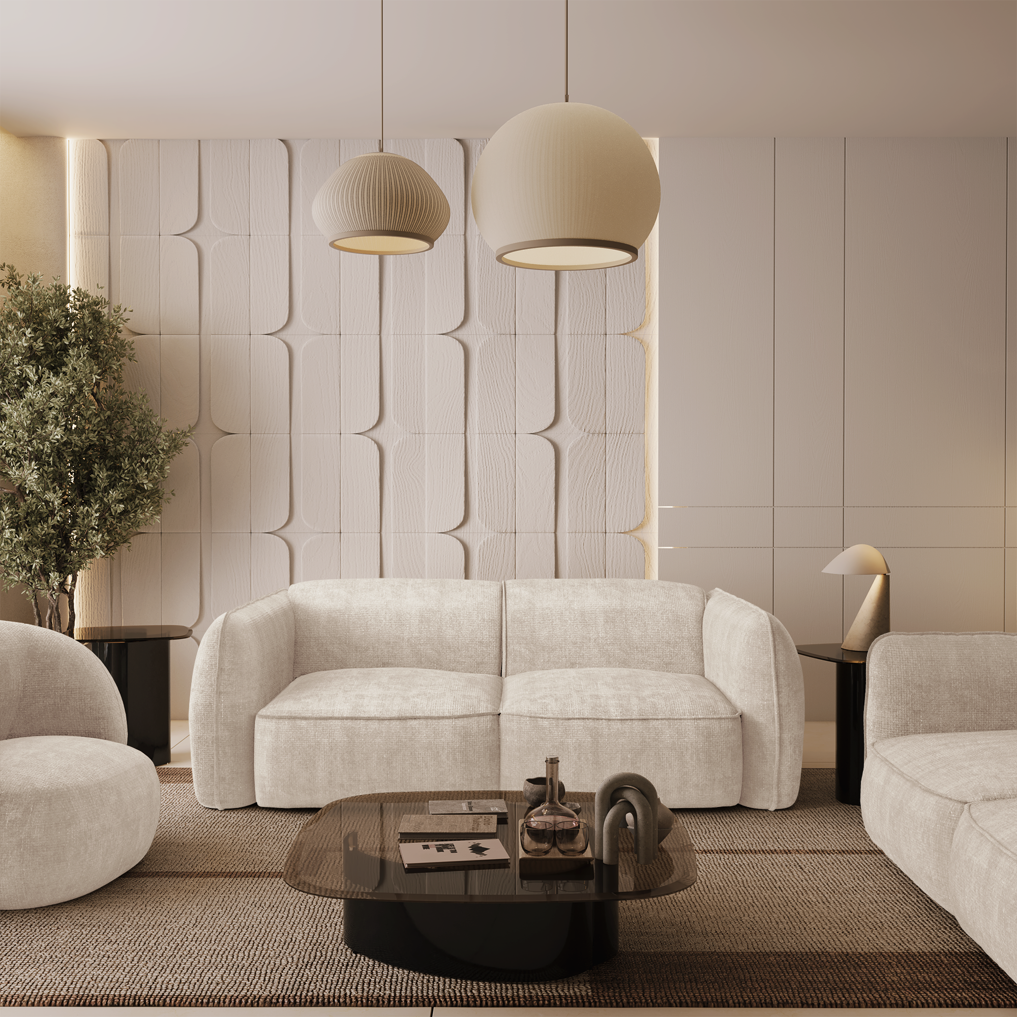 sia-deco-livia-canap-droit-cr-me-confort-arrondi image 2