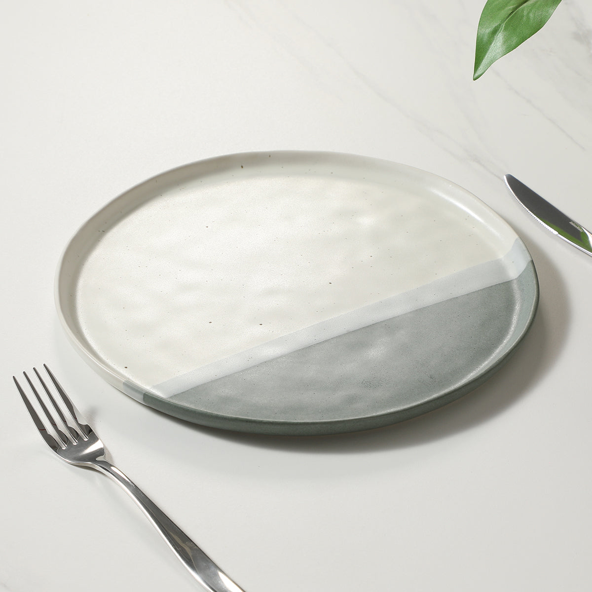sia-deco-matty-4-assiettes-plates-gr-s-vert-27-cm image 4