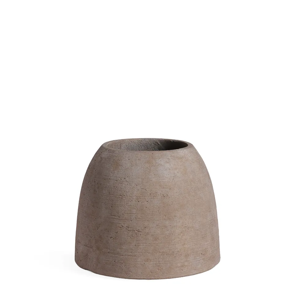 sia-deco-antica-cache-pot-zen-arrondi-33-cm-marron-clair image 1