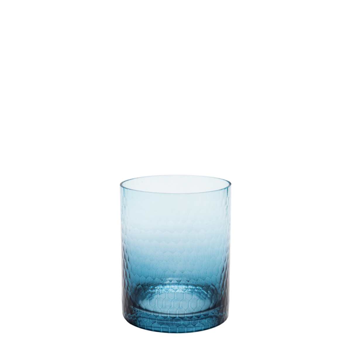 sia-nora-photophore-verre-bleu-15-cm-facettes image 1