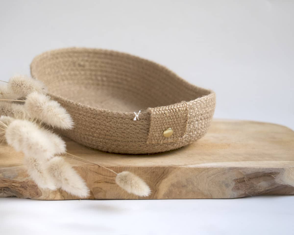 am-cla-paniers-rangement-panier-ovale-corde-de-jute-fait-main-20-5-cm image 2