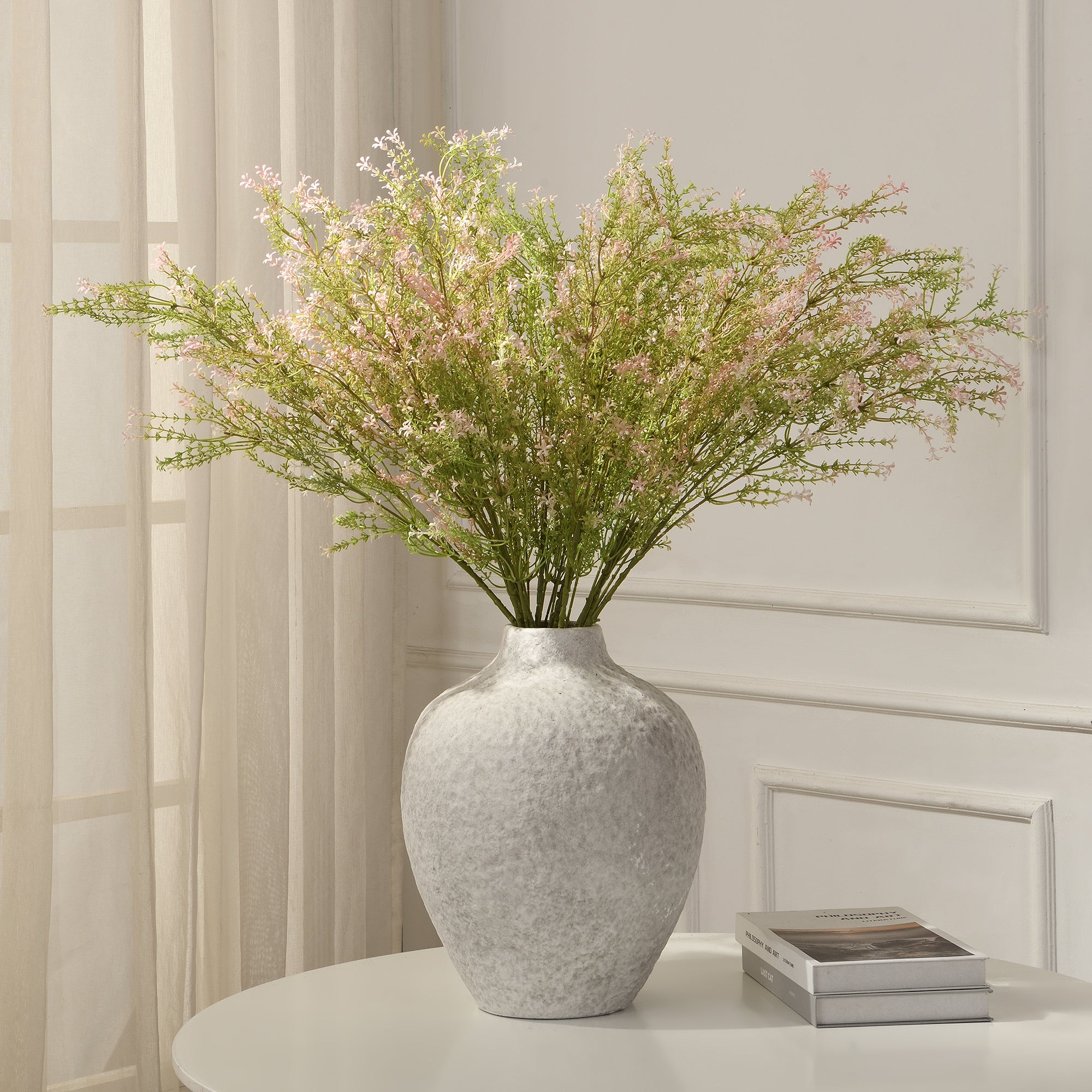 sia-deco-noah-feuillage-petites-fleurs-plante-artificielle-blanc-92-cm image 5