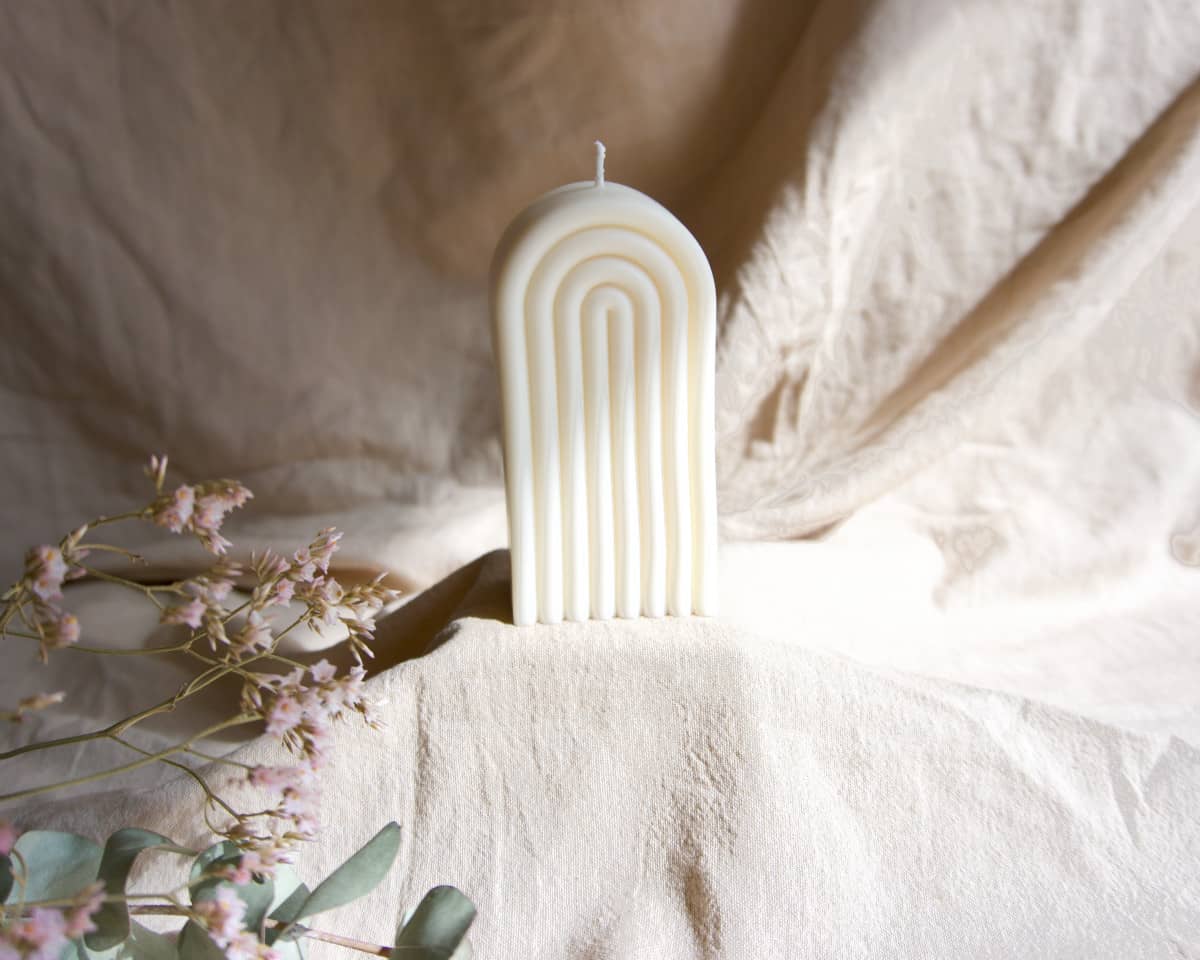 am-cla-bougies-bougie-arche-blanche-cire-de-colza image 2