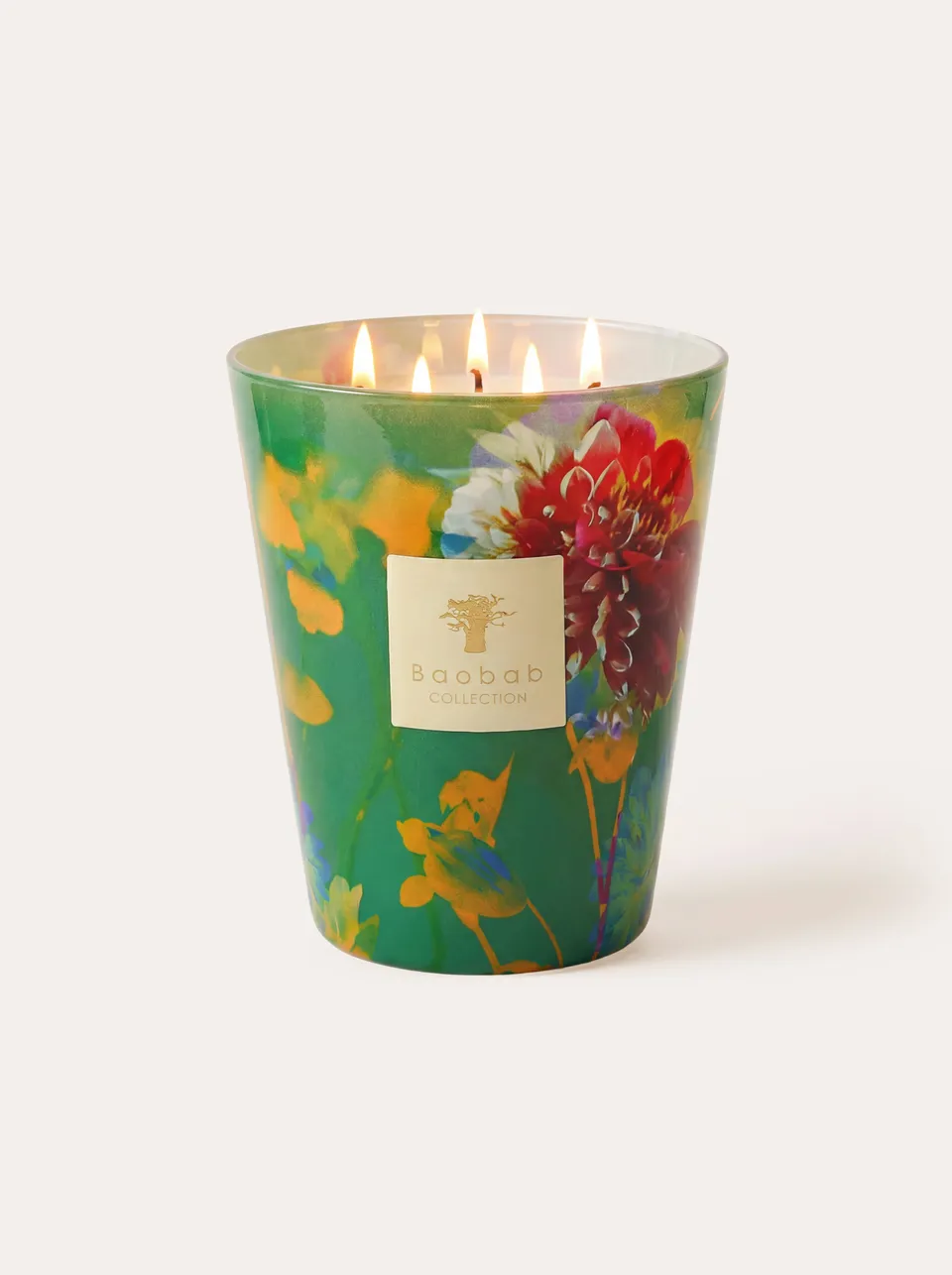 baobab-arty-flowers-bouquet-bougie-parfum-e-classique-verte image 1