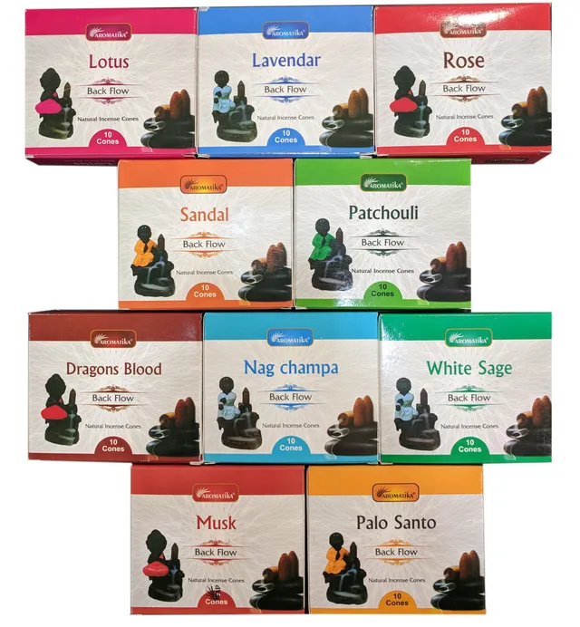 aromatika-backflow-incense-cones-c-nes-d-encens-assortiment-120-parfum-naturel image 1