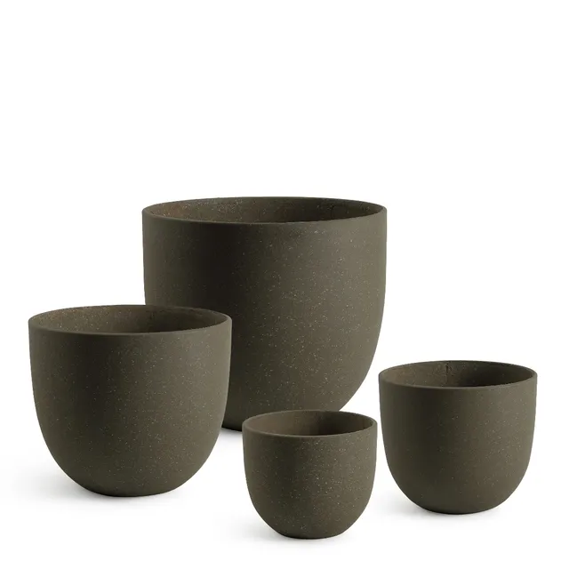 sia-deco-antica-lot-4-cache-pots-terra-marron-granito image 1