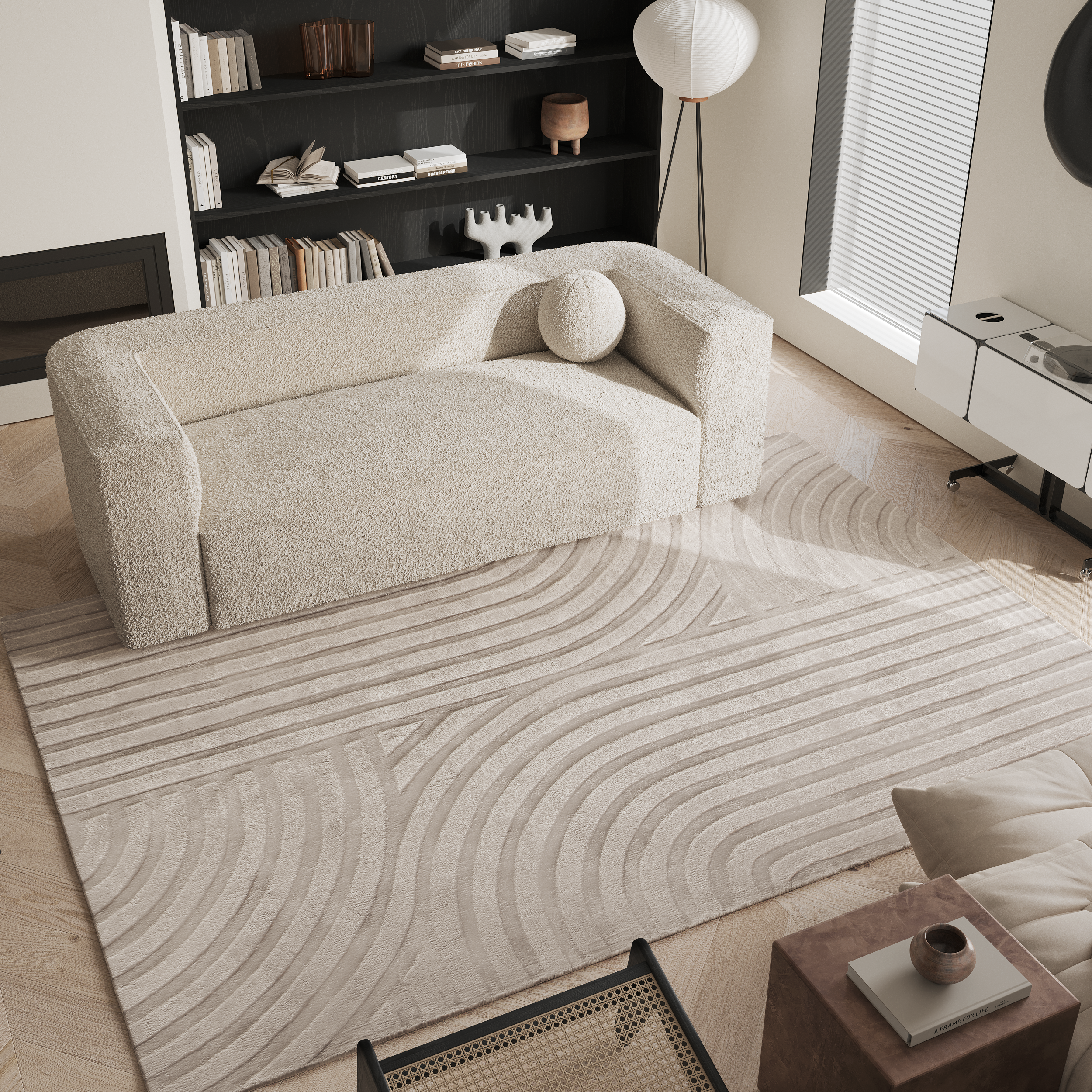 sia-nola-dana-tapis-beige-400x300-cm-relief-viscose image 2