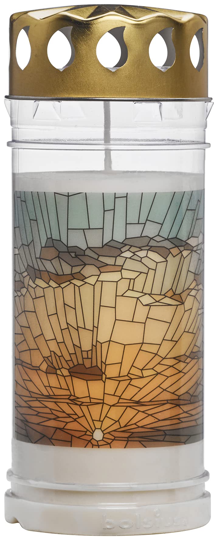 bolsius-bougies-piliers-lampe-fun-raire-bougie-blanche-n-5-lot-6 image 1