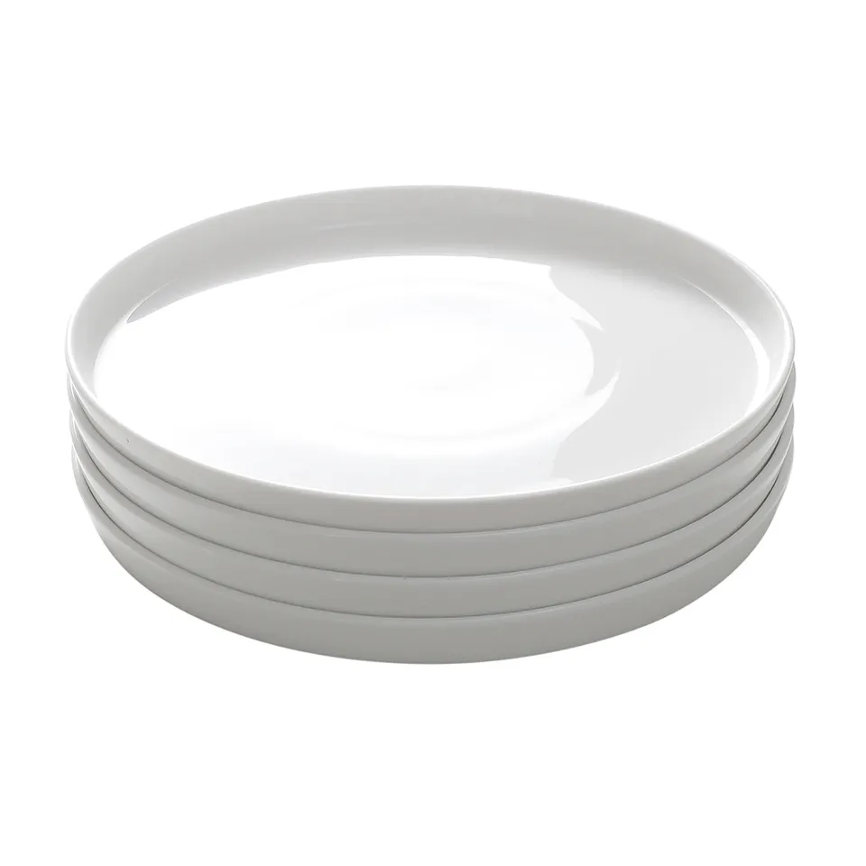 sia-alba-louise-4-assiettes-plates-blanches-26-cm image 1