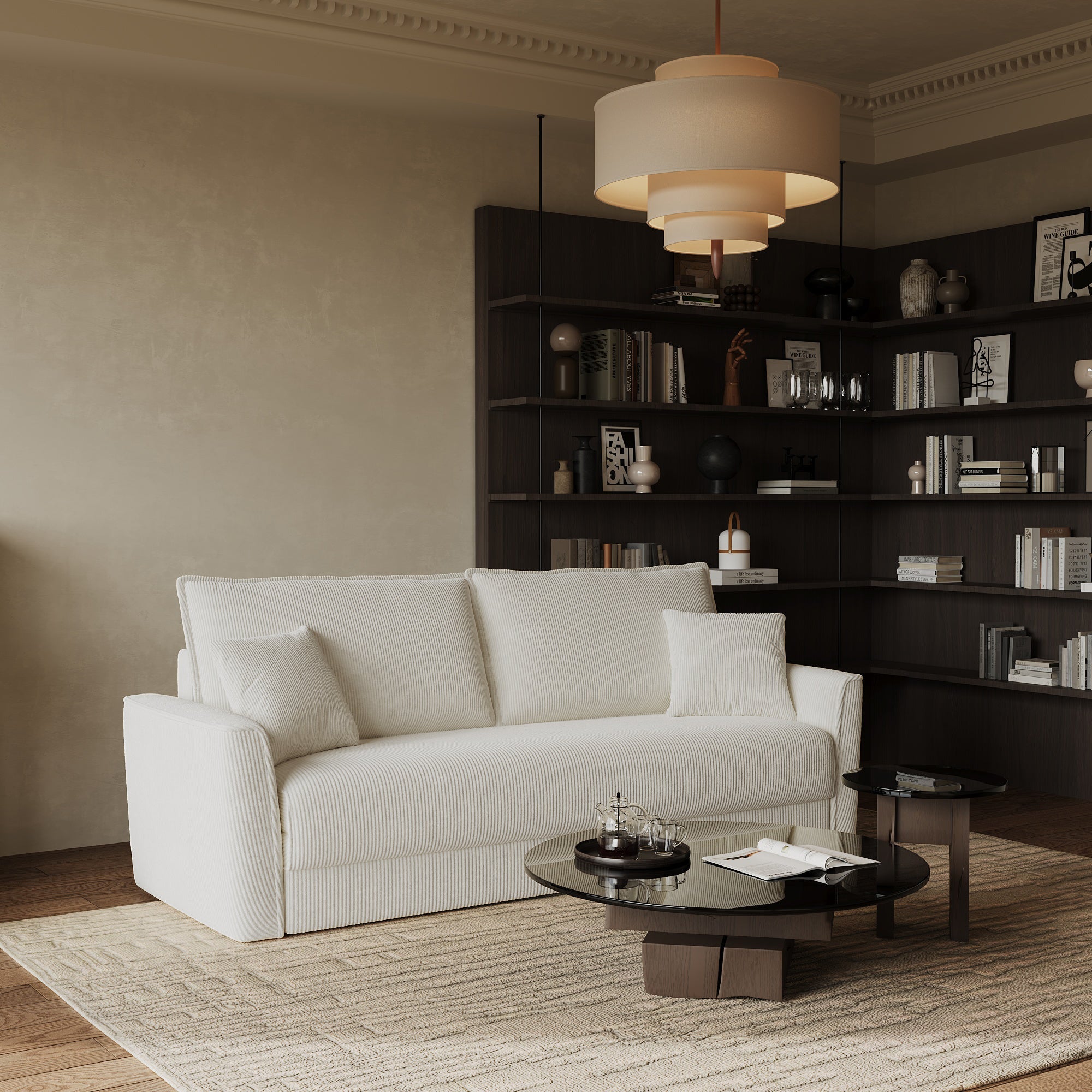 sia-deco-luxo-canap-convertible-3-places-cr-me-taupe image 3