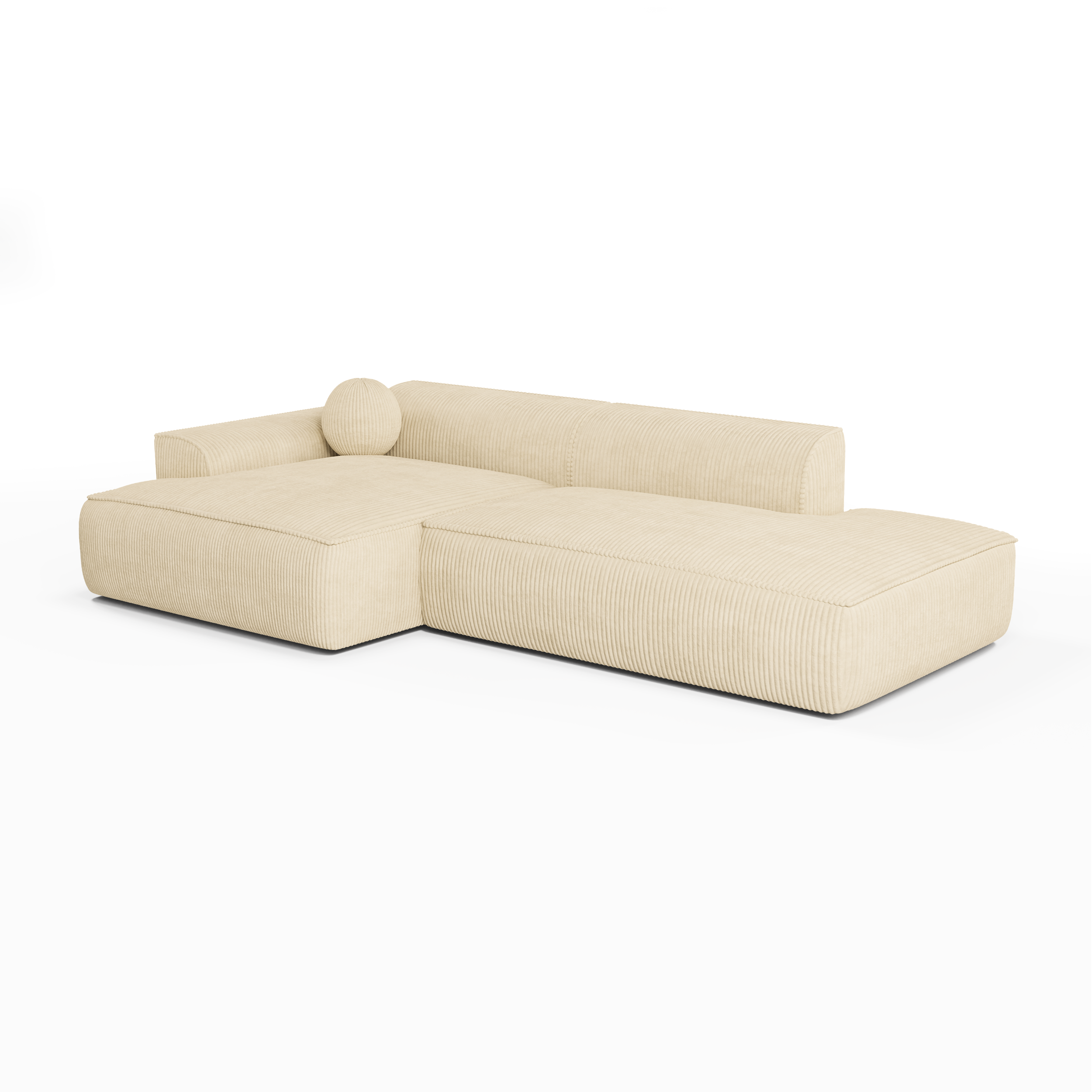 sia-ania-canap-angle-gauche-cr-me-coussin-boule image 3