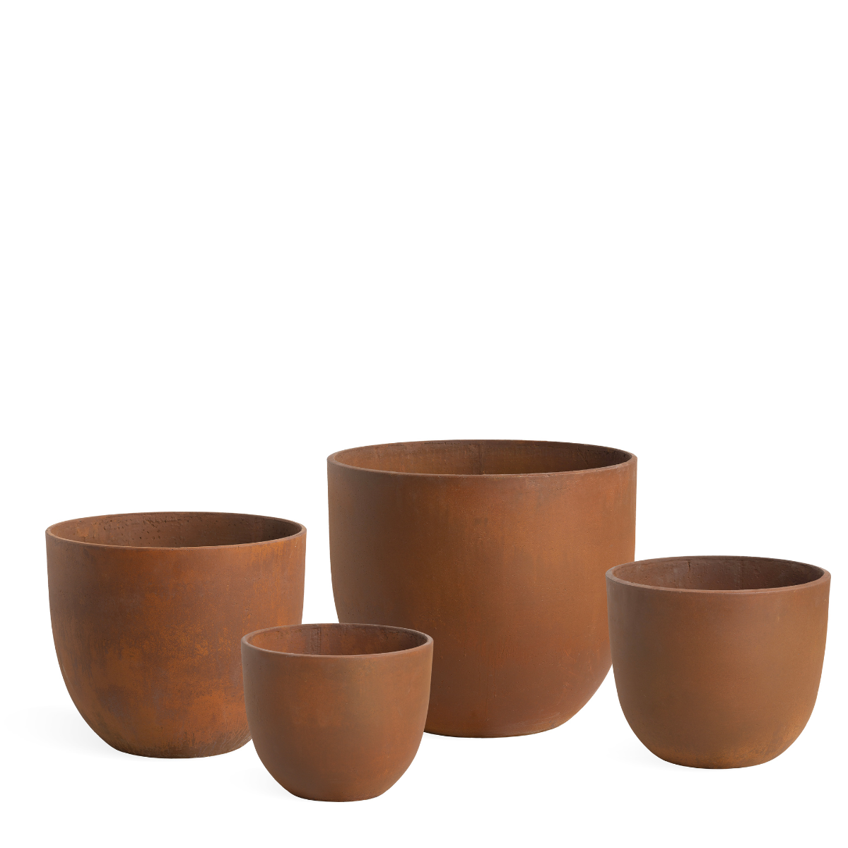 sia-deco-antica-lot-4-cache-pots-terra-terracotta-fibre-ciment image 1