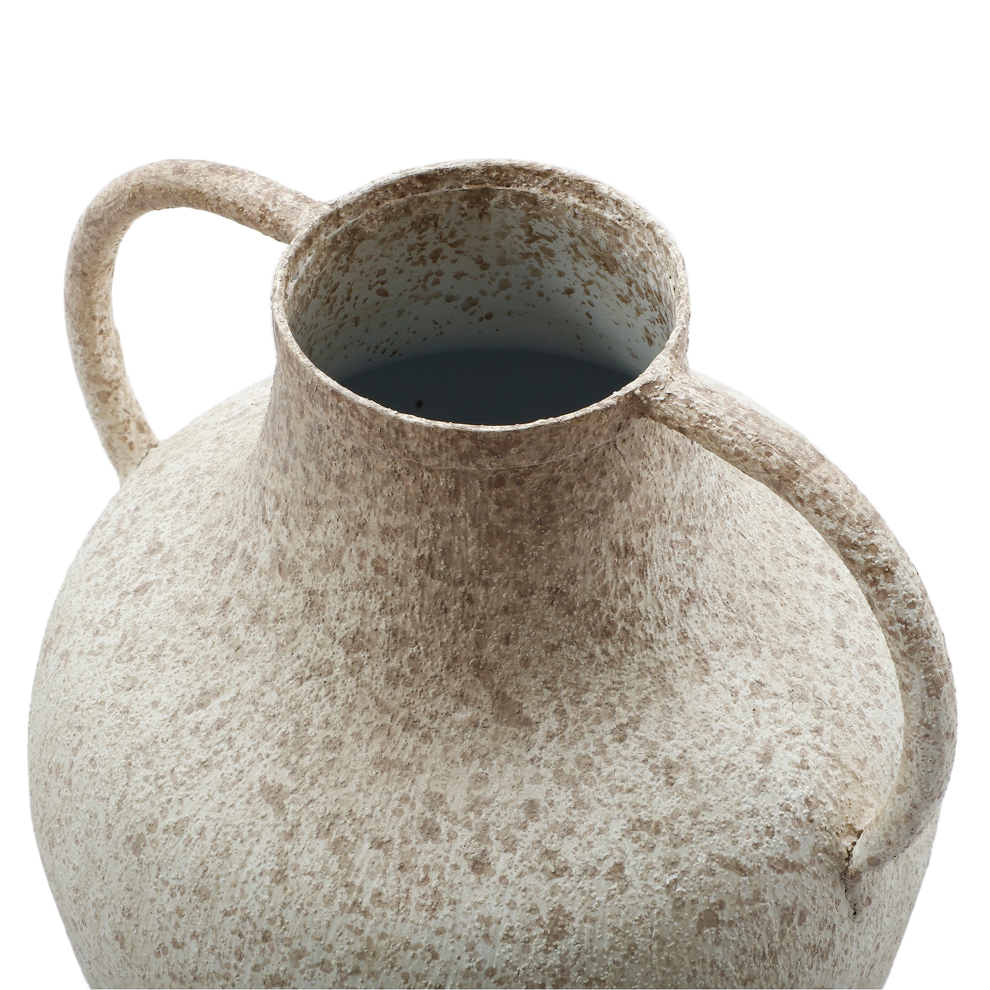 sia-deco-antica-solea-vase-en-m-tal-27-cm-blanc-anses image 3