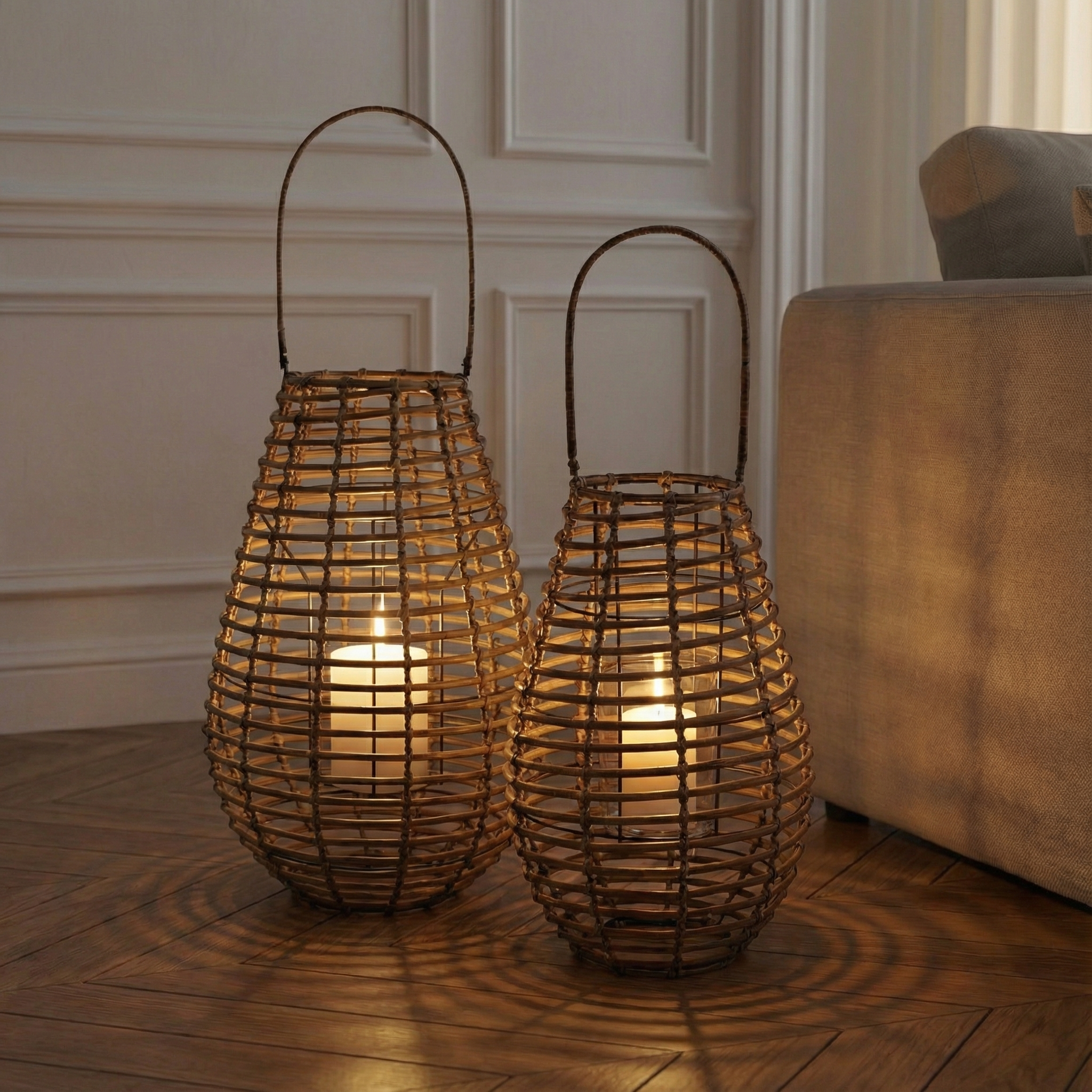 sia-deco-nora-lanterne-rotin-replay-73-cm-bois-clair image 5
