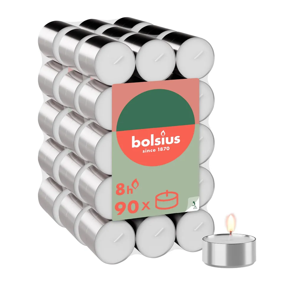 bolsius-bougies-chauffe-plats-transparent-lot-de-48-8h image 1