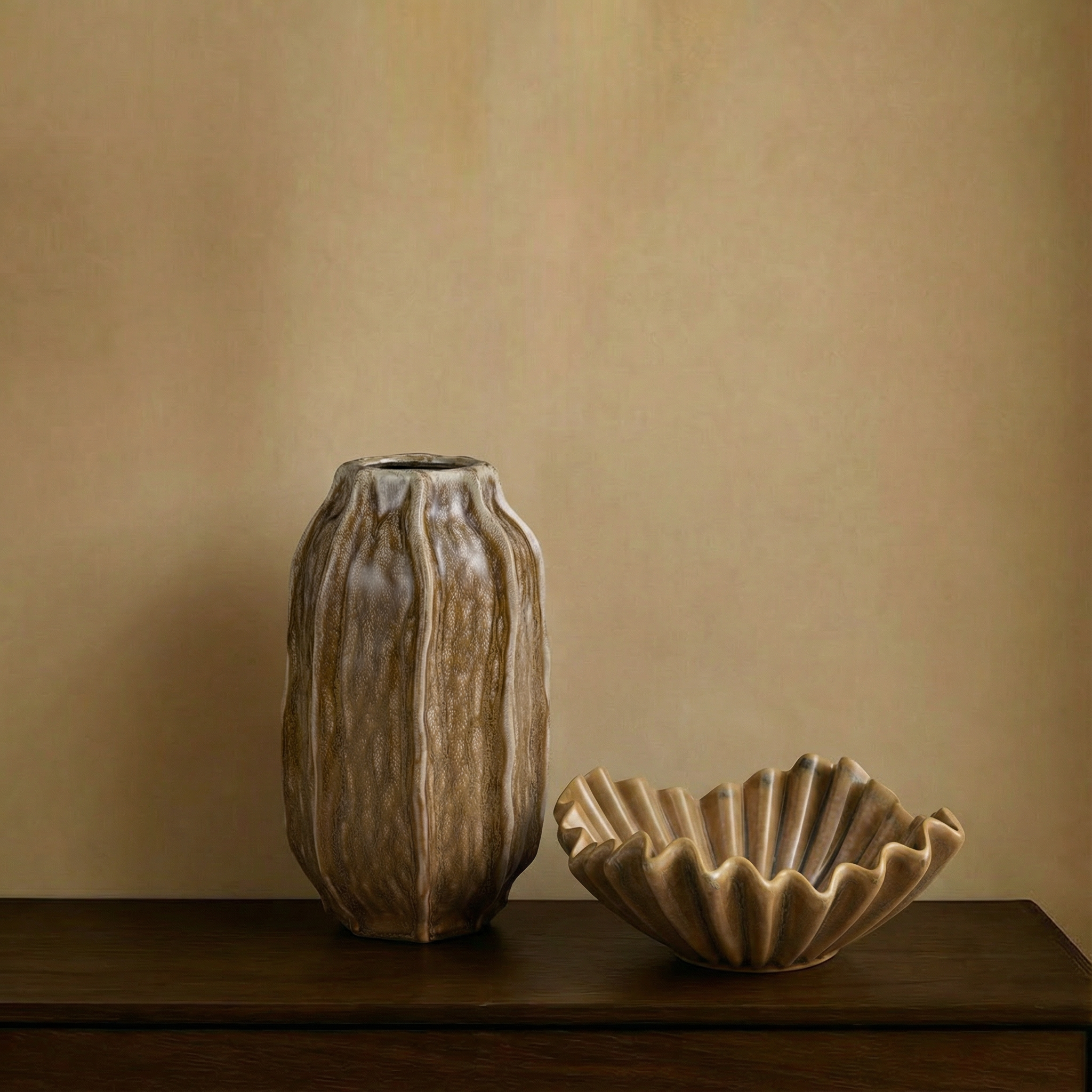 sia-deco-antica-wabi-vase-c-ramique-beige-30-cm image 3