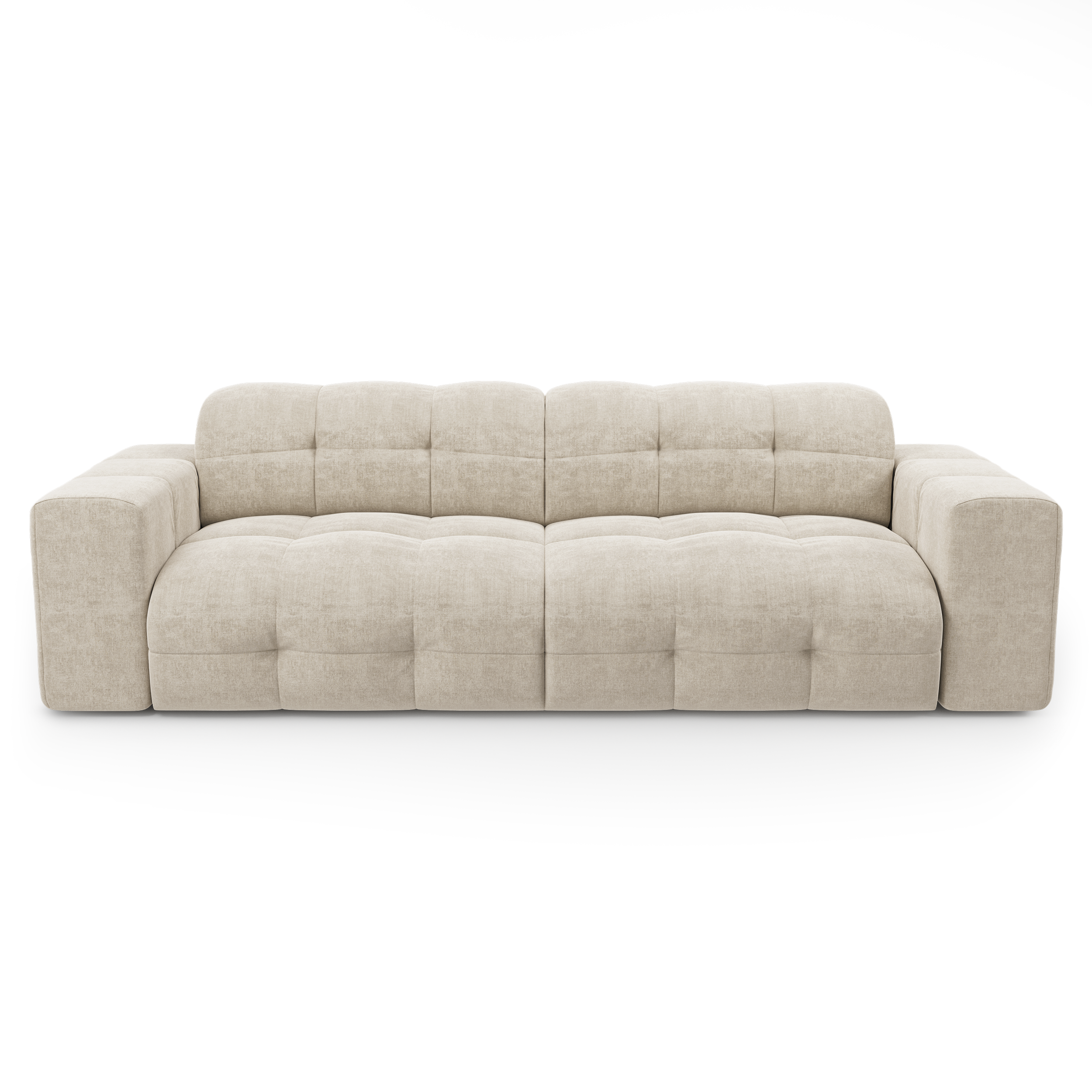 sia-deco-mael-canap-droit-bleu-paon-courbes-arrondies image 1